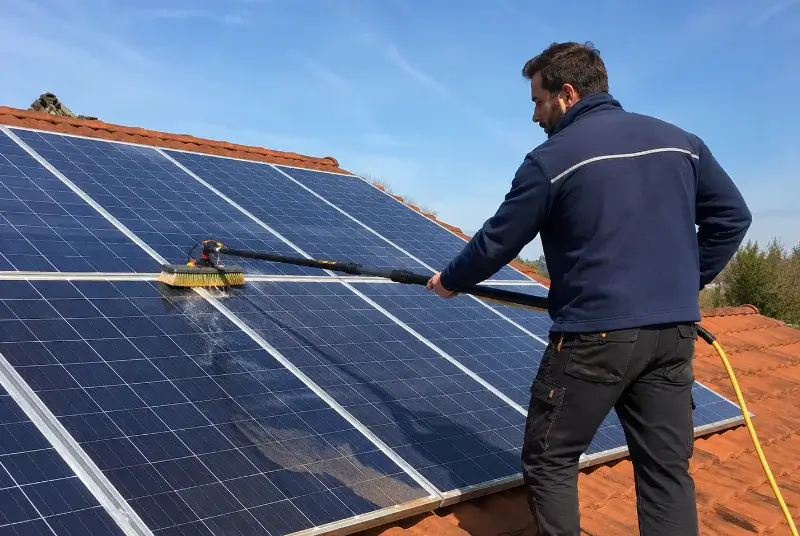 Nettoyage et entretien de panneaux solaires à Saint-Genis-Pouilly